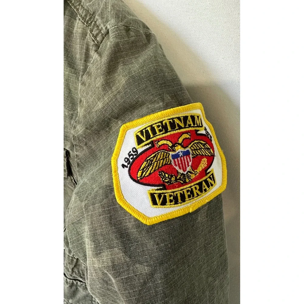 OshKosh B'gosh Camo Field Jacket Vietnam Veteran Kids 6 Green